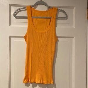 Aerie Orange Ribbed Racerback Tank Top – Size Small